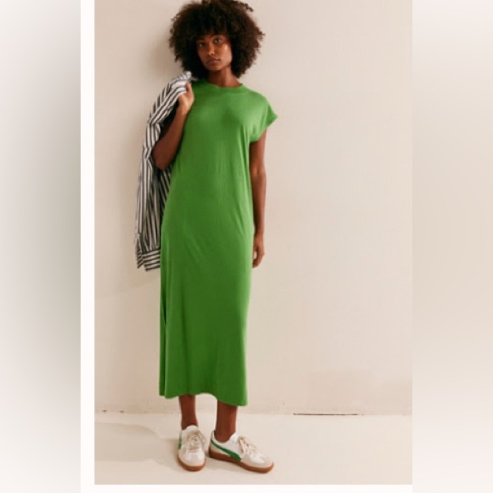 Free people Green dress with pockets